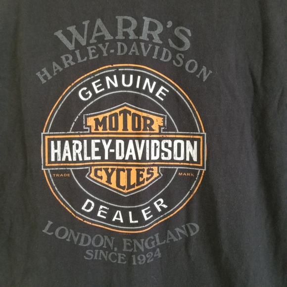 HARLEY-DAVIDSON of London Dealer Tee Cotton Sz XL - Picture 5 of 8